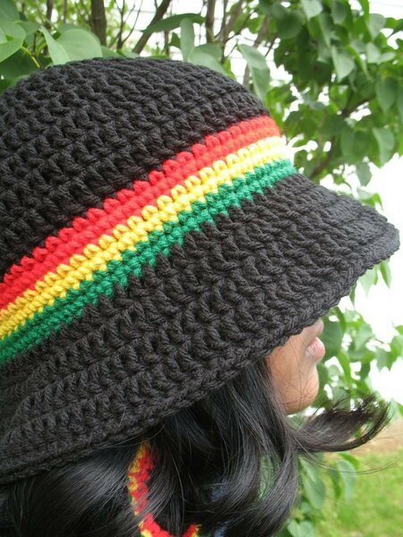 Assorted crochet hats