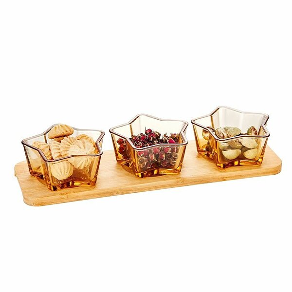 2pcs snack glass bowl