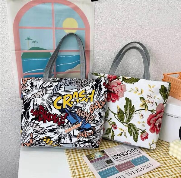 Sacs à main en toile imprimée