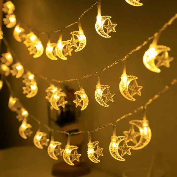 Guirlande lumineuse lune étoile