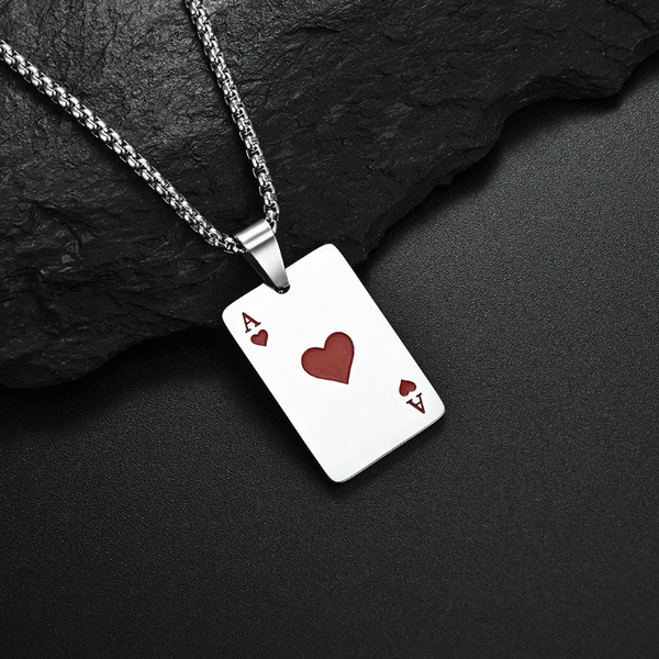 Collier Pendentif Carte As Original