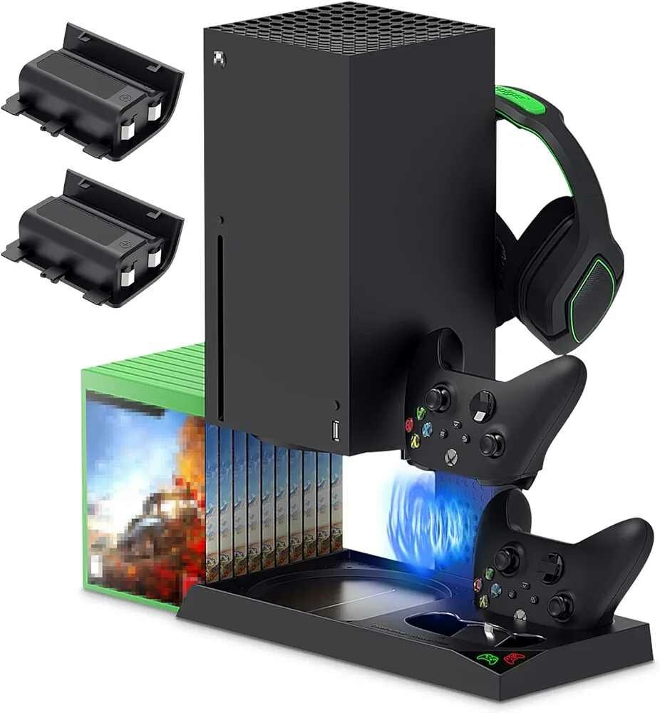 Station de charge xbox série x avec refroidisseur et batteri