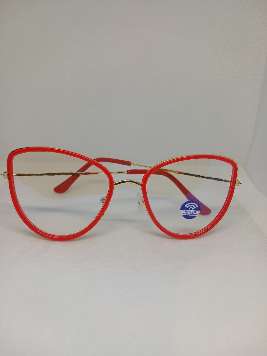 Red frame sunglasses