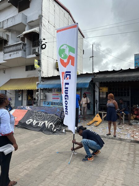Support oriflamme