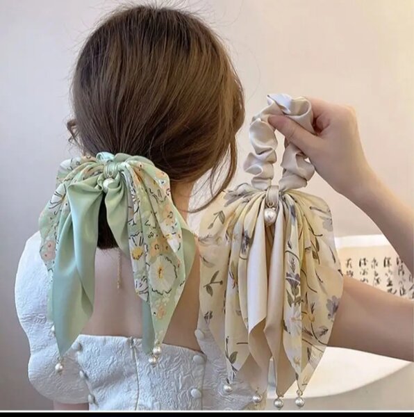 Elastiques cheveux fleuris élégants