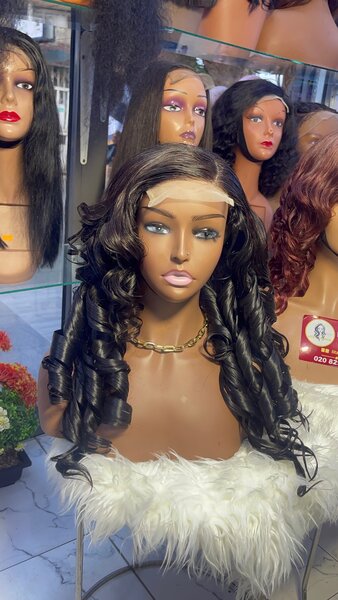 Double drawn wig