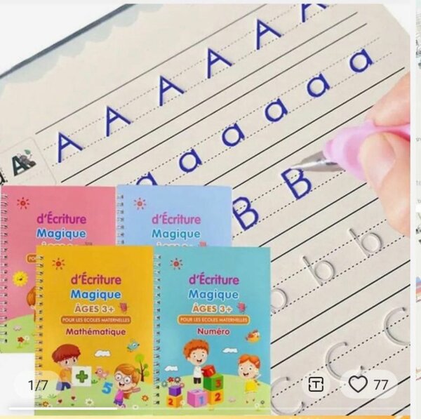 Cahier d'écriture magique