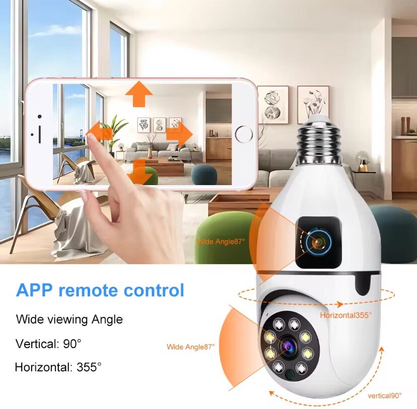Caméra WiFi 8MP avec contrôle APP