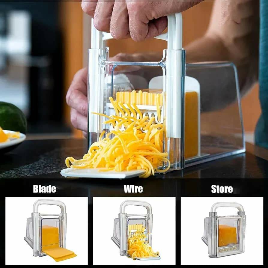 Râpe à fromage iFCOW avec récipient, hachoir à fromage multi