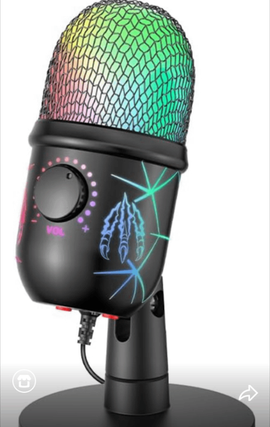 Microphone Gaming RGB USB