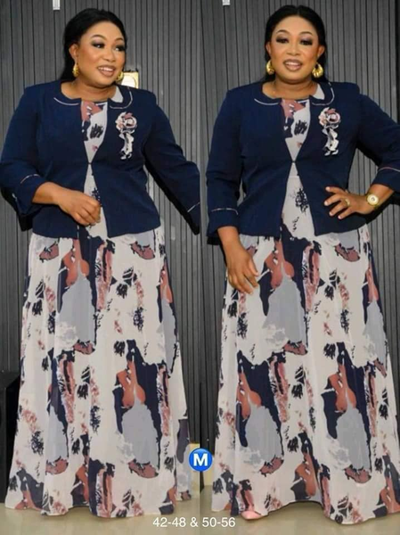 Robe bleu blanc