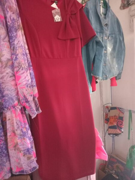 red dress