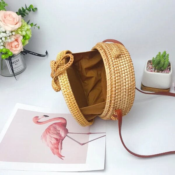 Weave bow bag