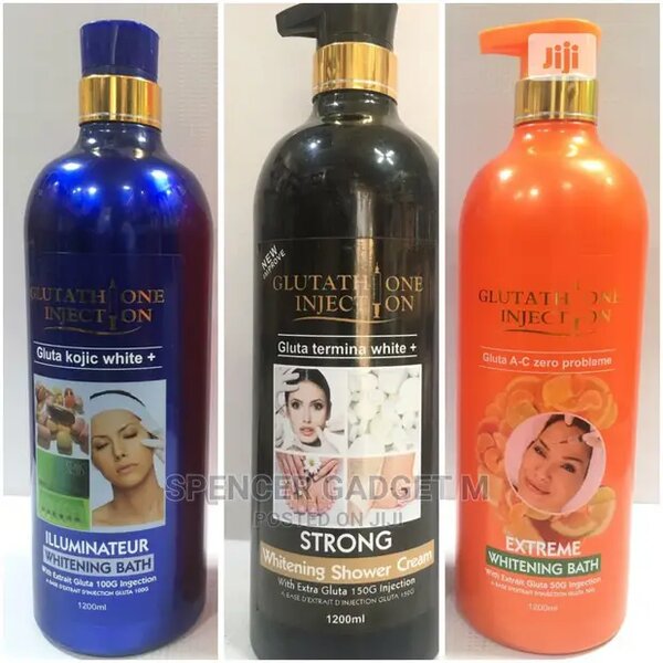 Glutathione injection whitening shower gel