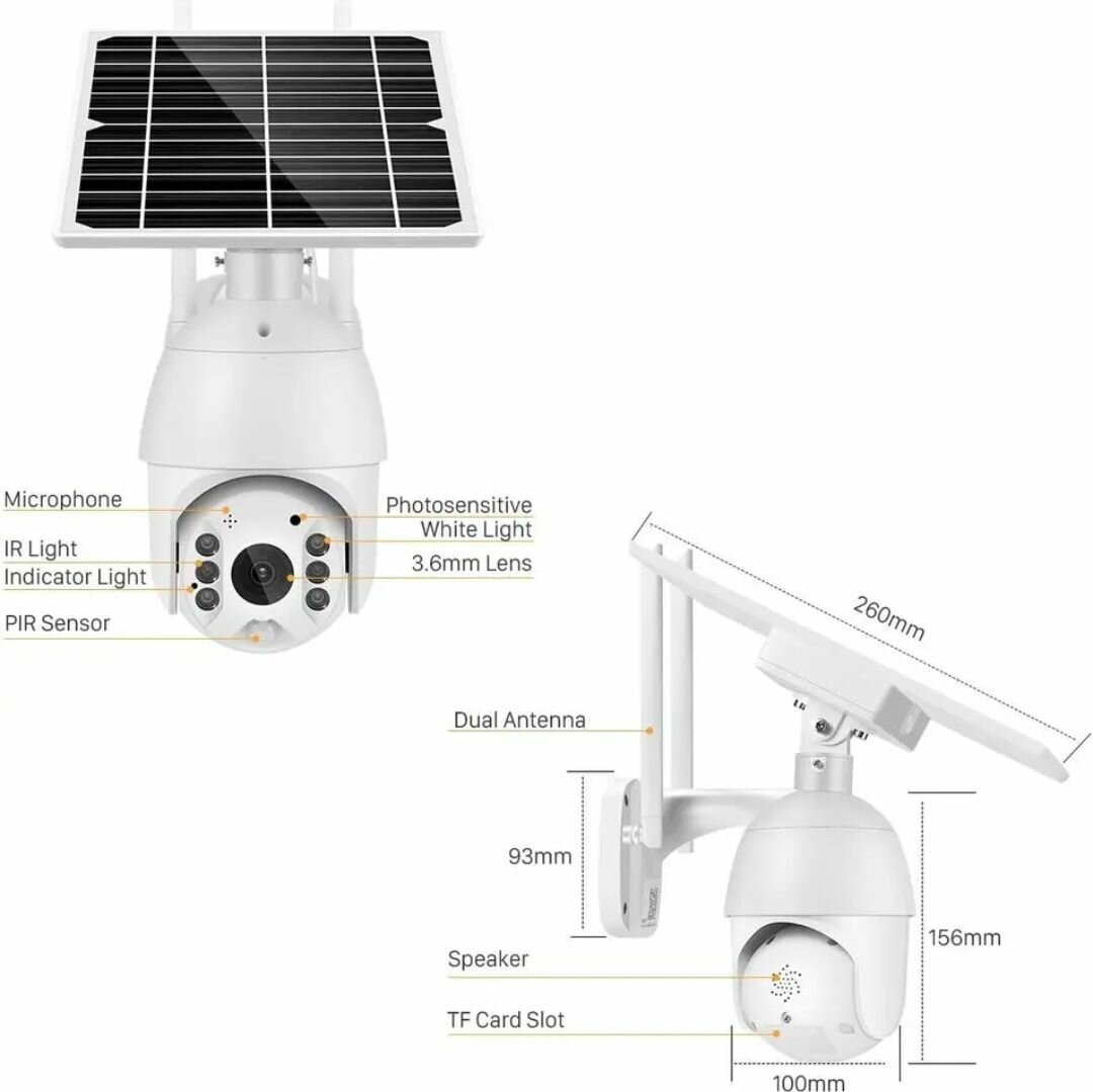 16MP 4g sim card Ptz camera