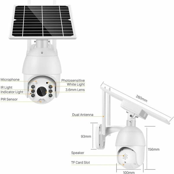 16MP 4g sim card Ptz camera