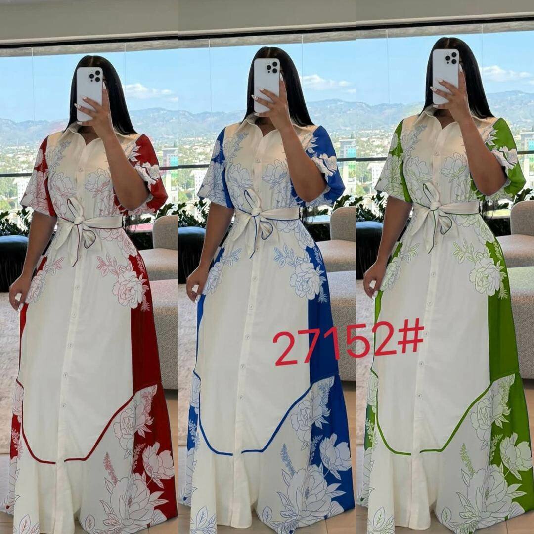 Robe longue fleurie élégante