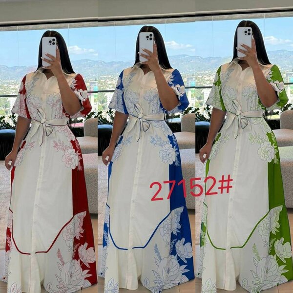 Robe longue fleurie élégante