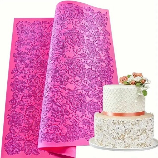 Lace rose mat