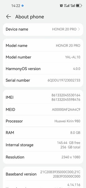 Honor 20 pro