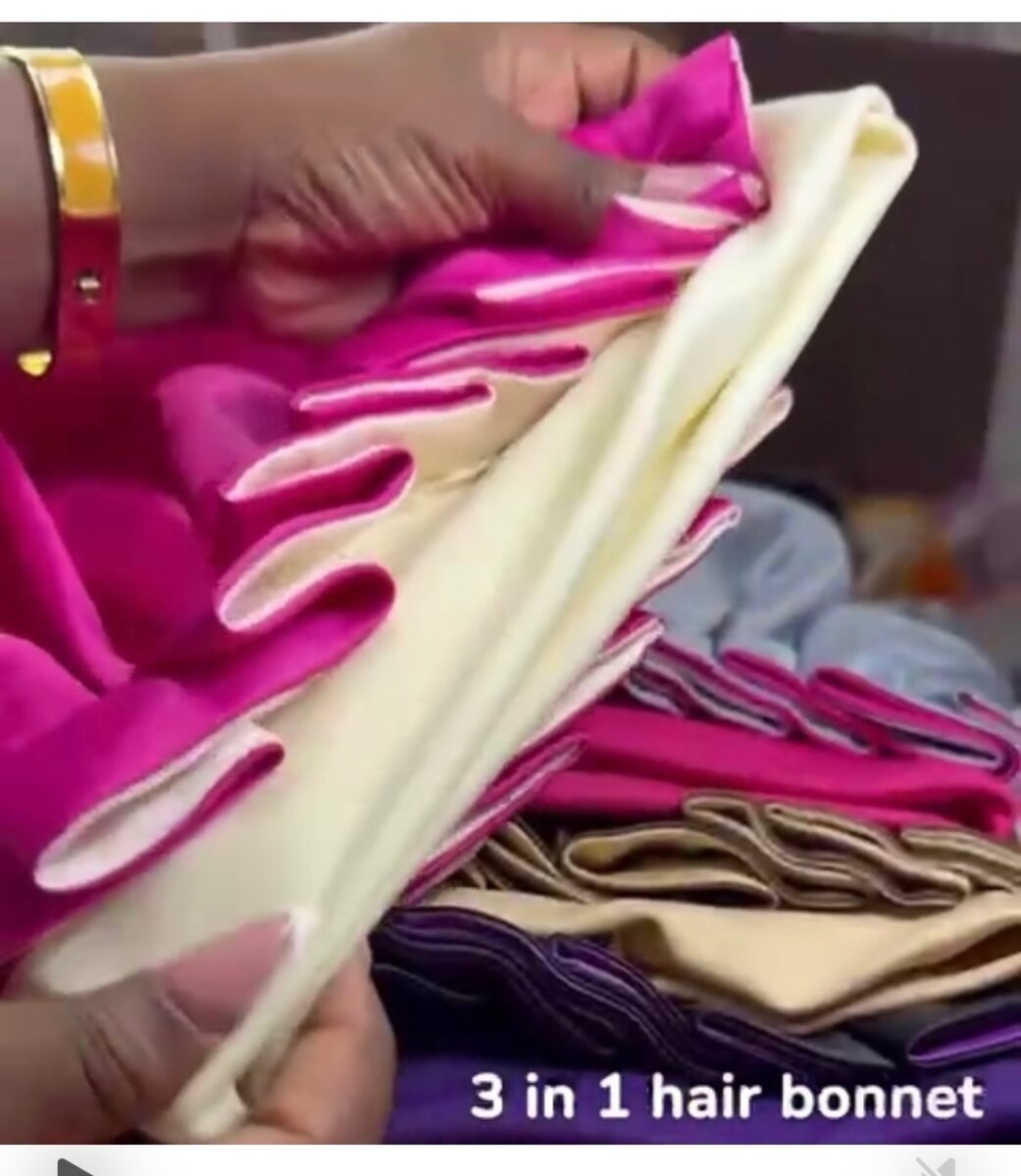 3 in 1 hair bonnet