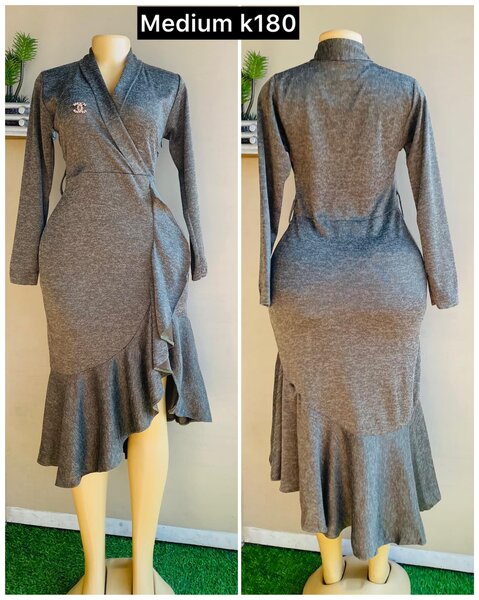 gray dress