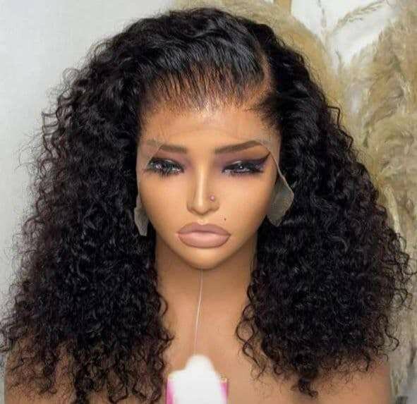 Human hair full frontal DD wig d  14" 760ghc