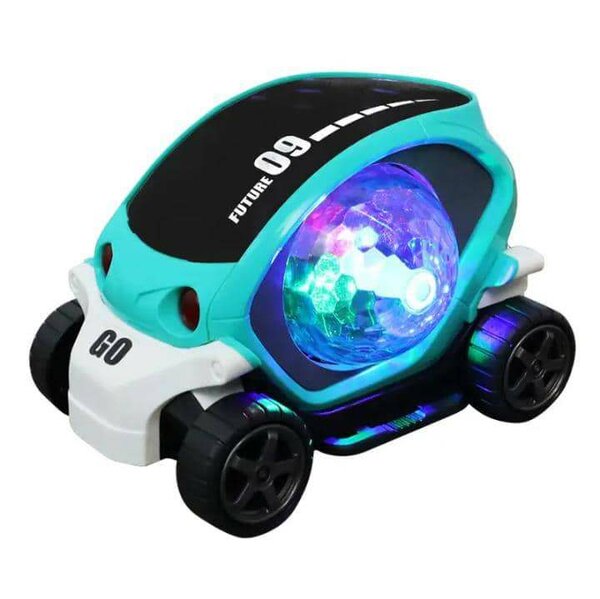 Voiture de cascade rotative à 360 degrés Bump and Go Toy ave