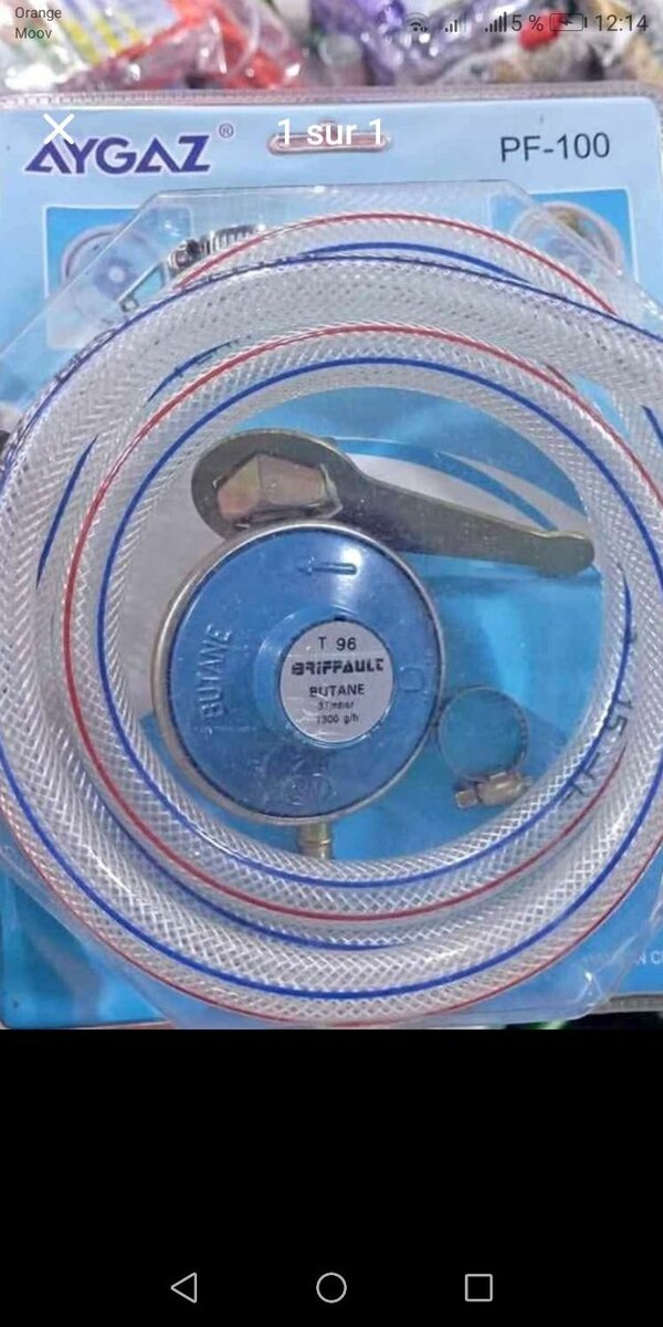 Raccord de gaz