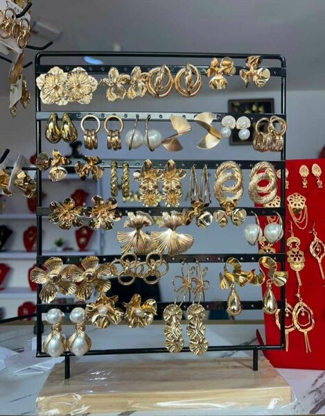 Gold earrings