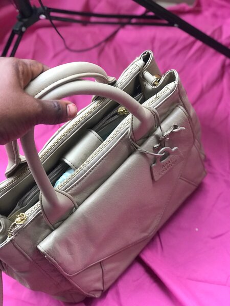 Thrift leather bag