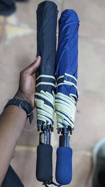 Foldable umbrellas