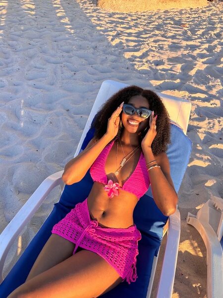 Maillot de bain rose chic