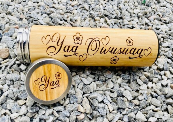 Bamboo bottle