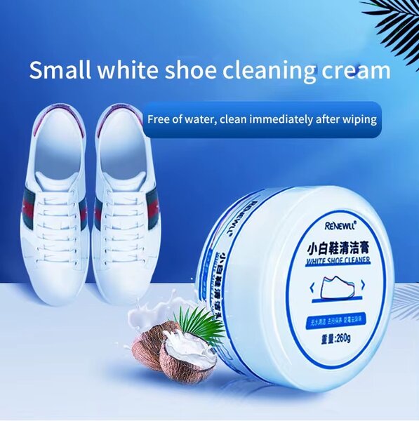 Chaussure de nettoyage crème pour chaussures blanches