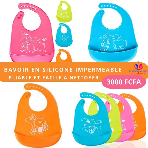 Bavoir en silicone