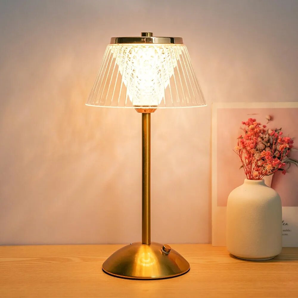 Rechargeable Portable Retro Bedside For Home Bedroom