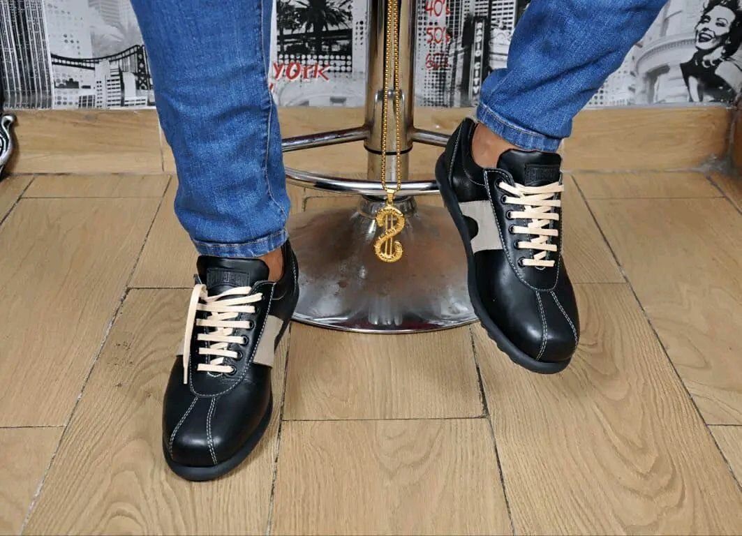 Chaussures décontractées en cuir
