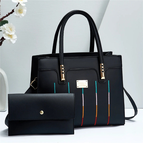 Sac à main élégant multicolore