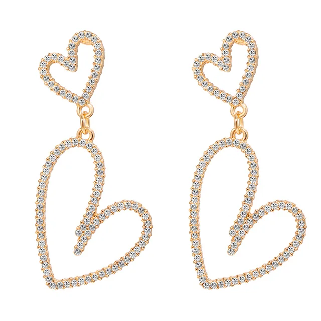 Boucle d'oreille en forme de cœur