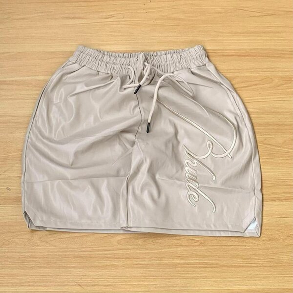 Leather shorts