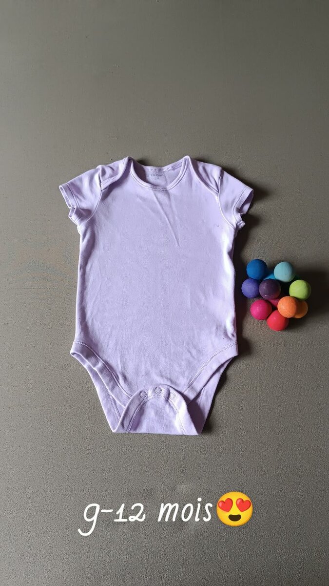 Body bébé 9-12 mois