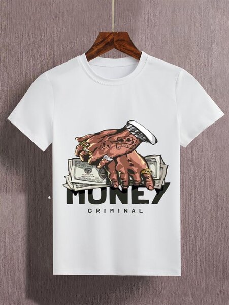 Cotton drip T-shirt