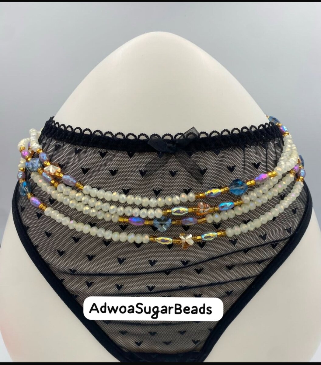Crystal waist beads
