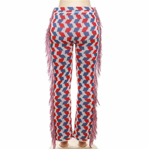 Pantalon crochet coloré mode