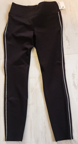 Nine West High Waist Rhinestone Ponte Pant