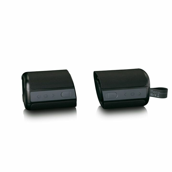 LENCO BTP-400BK - 2 in 1 Bluetooth speaker  waterproof