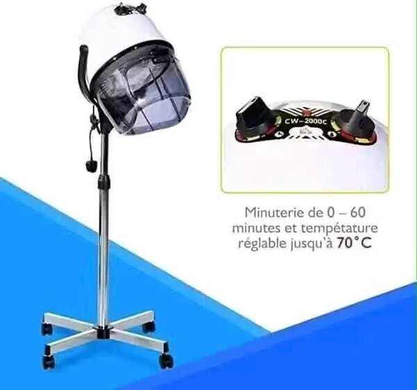 Casque sechoir sur pieds