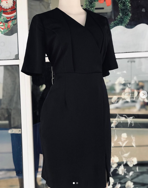 black casual dress