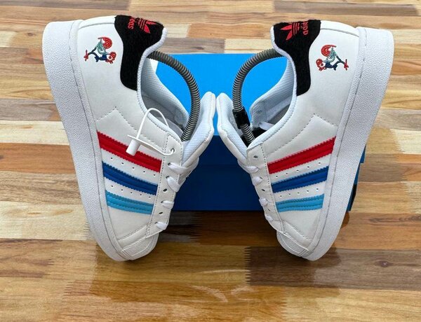 Baskets style rétro blanches